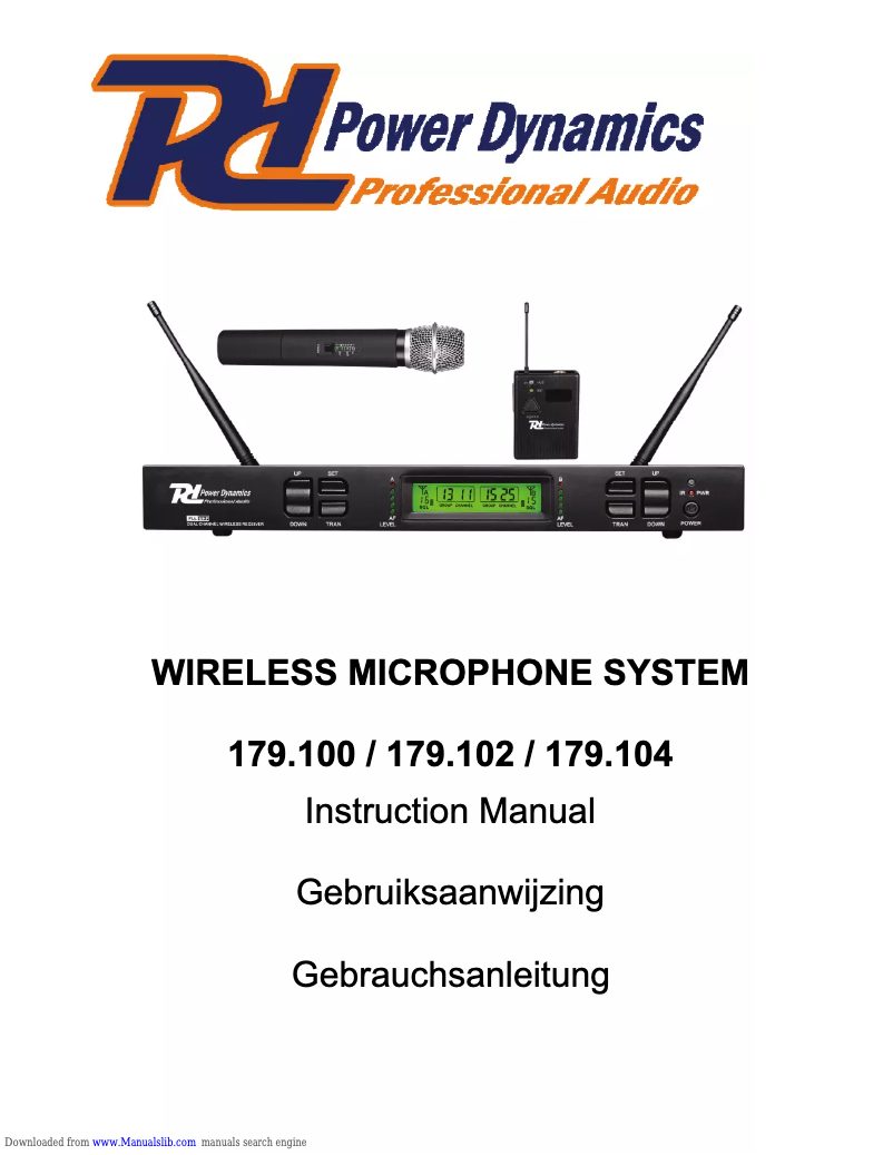 Page n°1 - Manuel utilisateur Power Dynamics PDM663