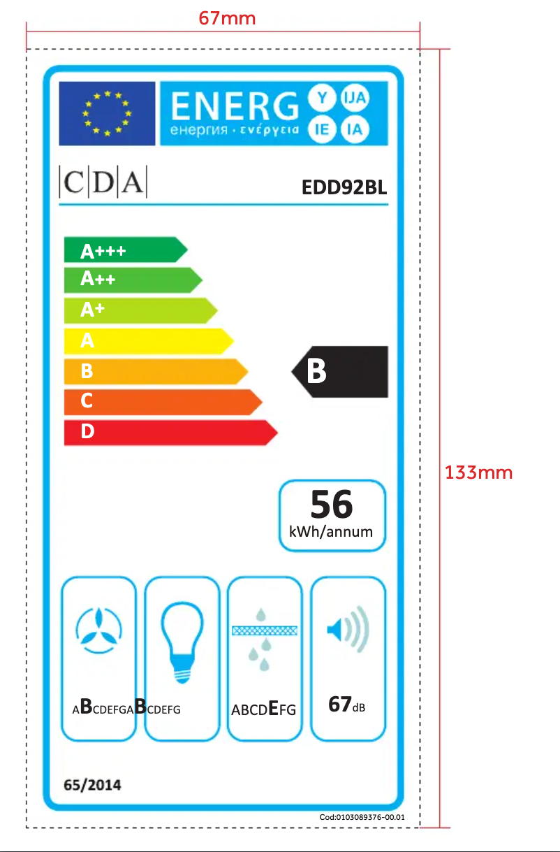 Image de la première page du manuel de l'appareil EDD92BL