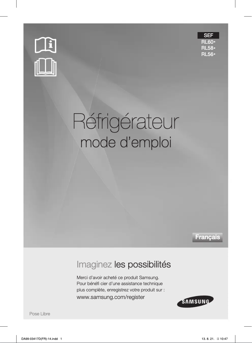 Page n°1 - Manuel utilisateur Samsung RL56GWEIH