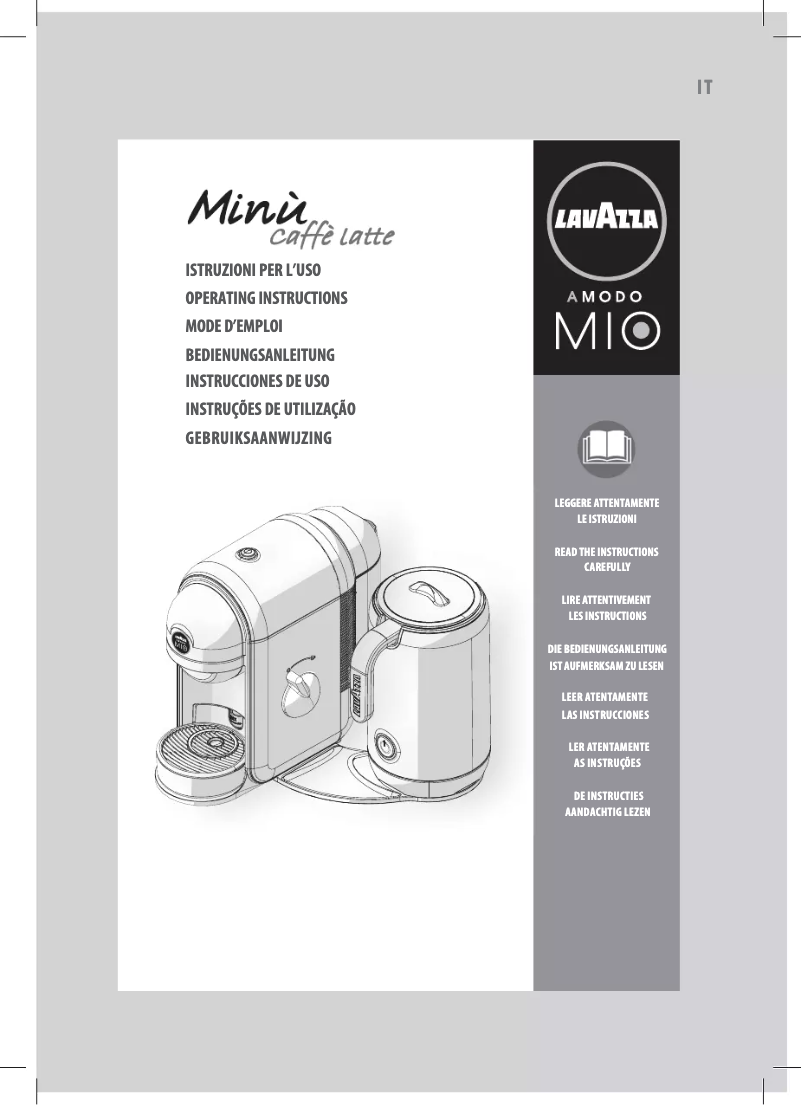 Image de la première page du manuel de l'appareil Minù Caffè Latte