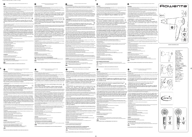 Image de la première page du manuel de l'appareil CV5012 Powerline Elite