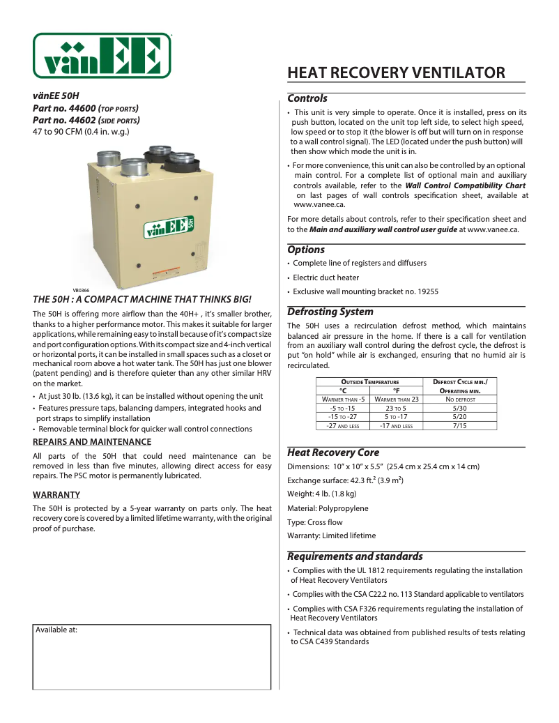 Image de la première page du manuel de l'appareil 44600