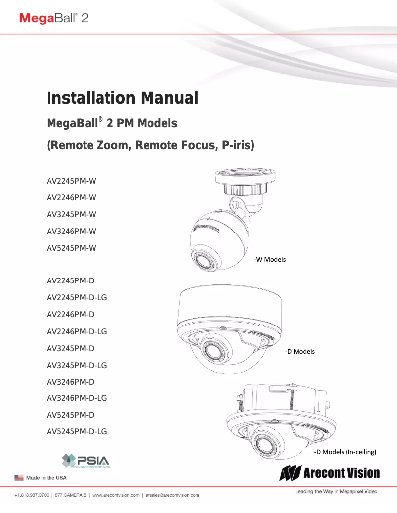 Image de la première page du manuel de l'appareil AV3245PM-D-LG