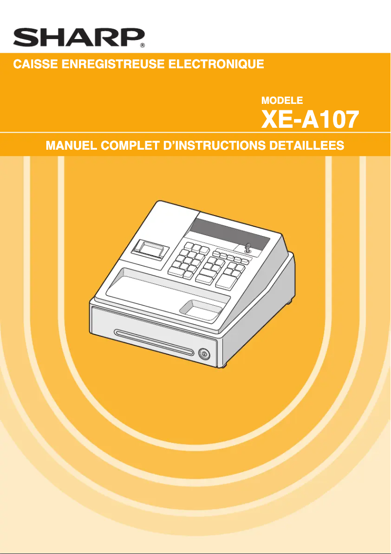 Página 1 del manual Manual de usuario Sharp XE-A107BK