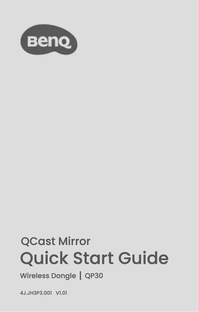 Page n°1 - Guide de démarrage rapide BenQ QCast Mirror QP30