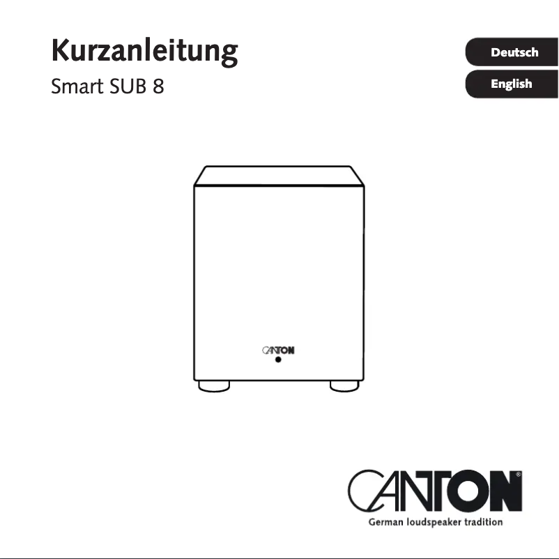 Página 1 del manual Manual de usuario Canton Smart Sub 10