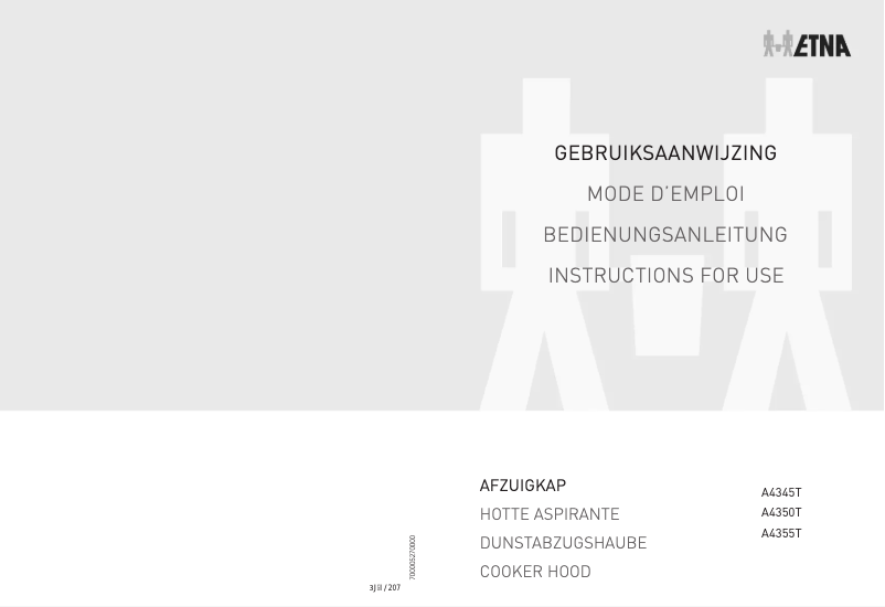 Page n°1 - Manuel utilisateur Etna A4355T