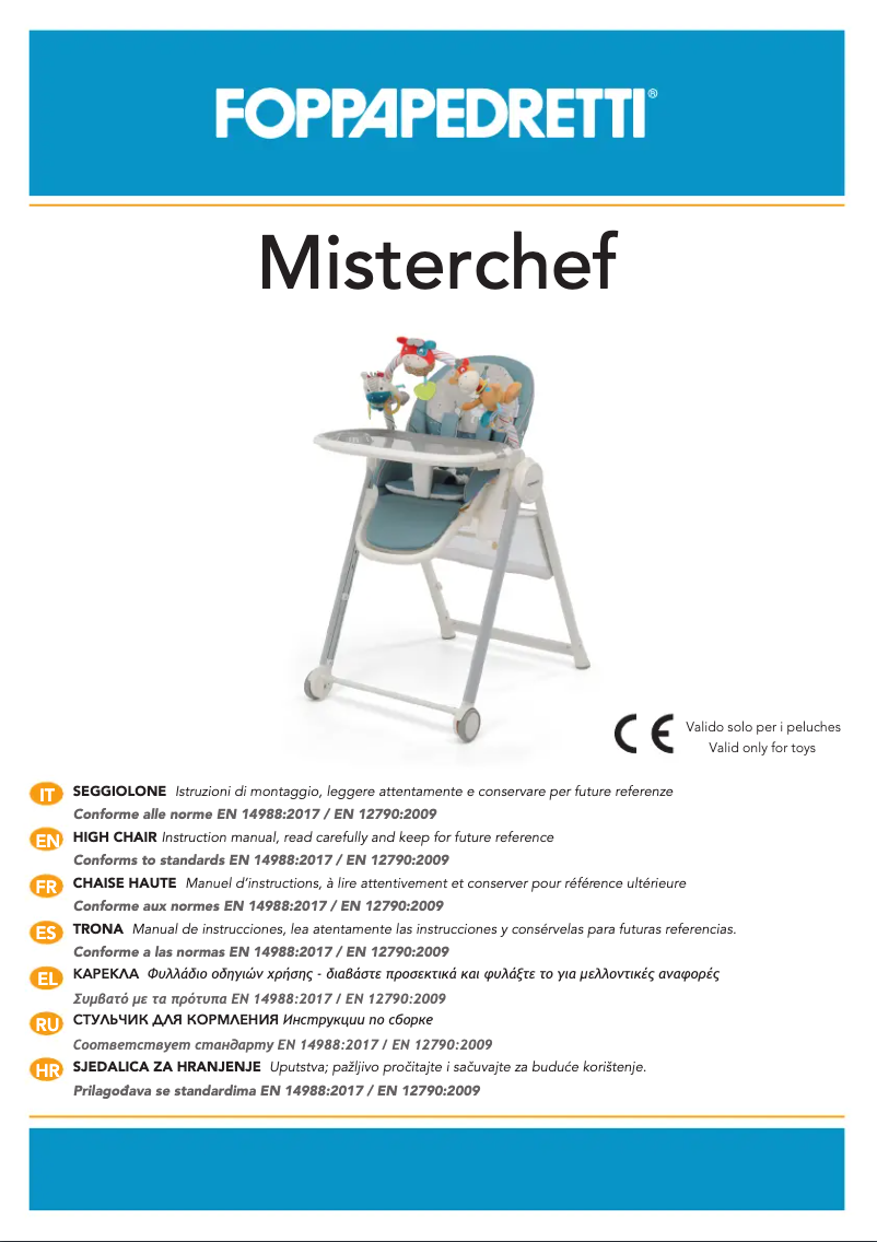 Image de la première page du manuel de l'appareil Misterchef