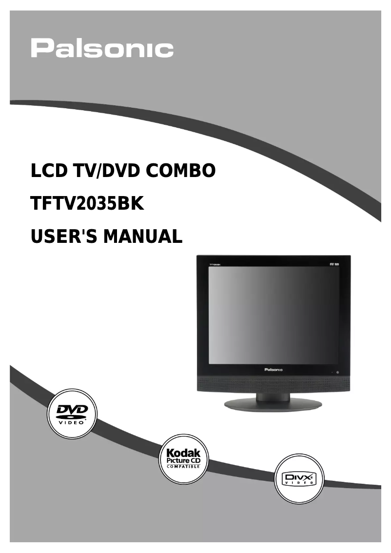 Page n°1 - Manuel utilisateur Palsonic TFTV2035BK