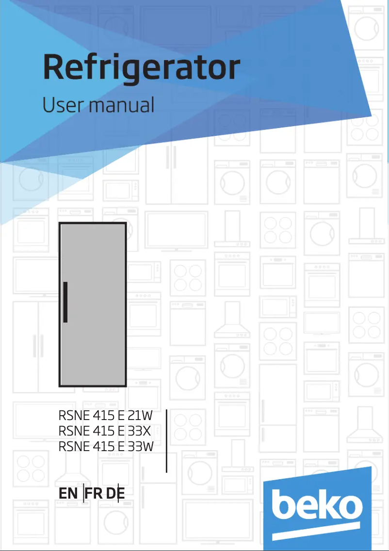 Image de la première page du manuel de l'appareil RSNE415E33W