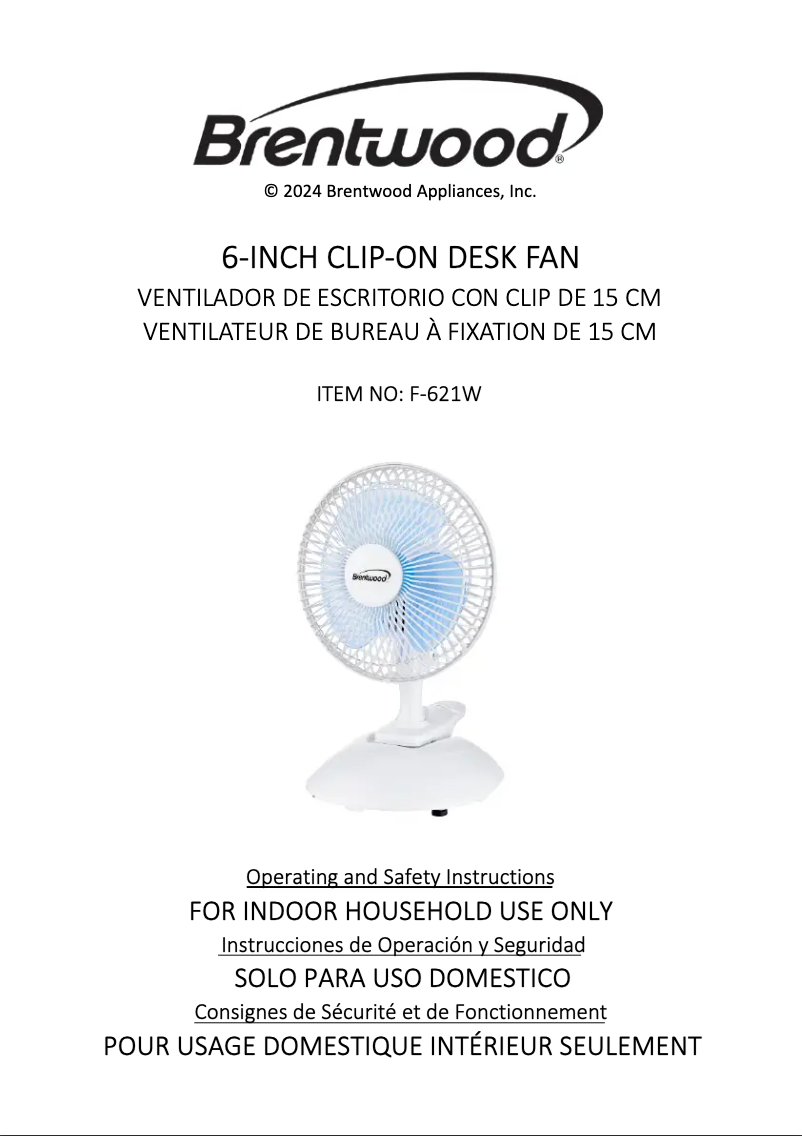 Image de la première page du manuel de l'appareil F-621W