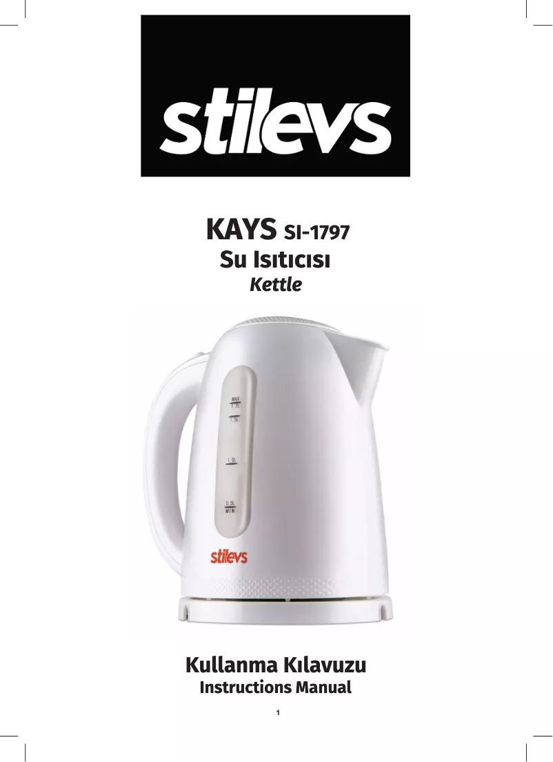 Page 1 de la notice Manuel utilisateur Stilevs SI-1797