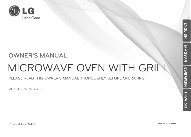 Image de la première page du manuel de l'appareil MH6340FS