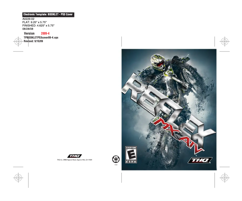 Page n°1 - Manuel utilisateur Sony MX vs. ATV - Reflex (PS3)
