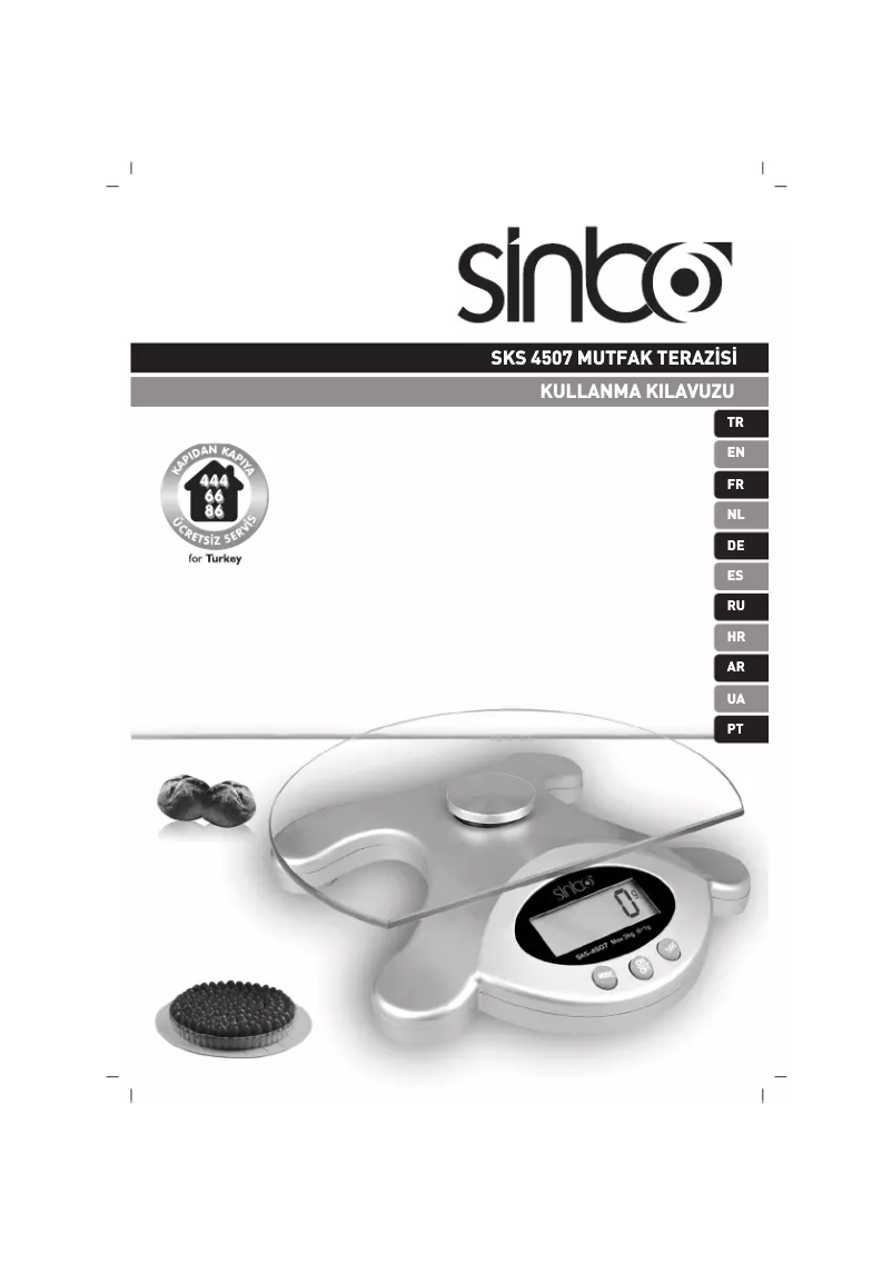 Page n°1 - Manuel utilisateur Sinbo SKS 4507