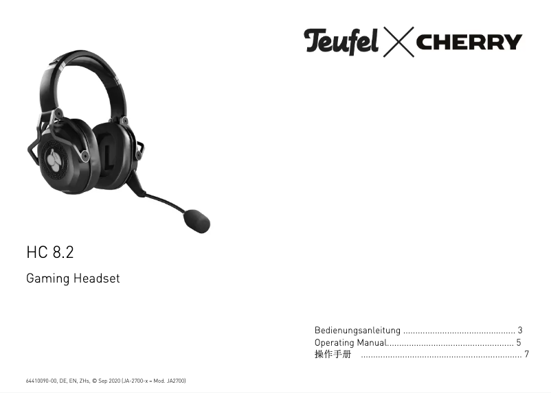 Page 1 de la notice Manuel utilisateur Cherry HC 8.2