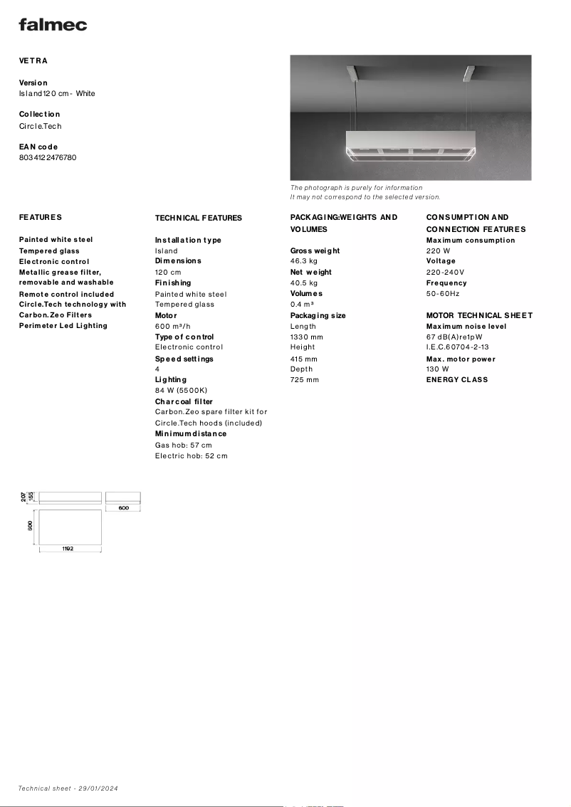 Image de la première page du manuel de l'appareil Vetra