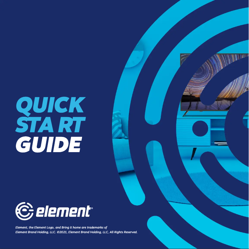 Page 1 de la notice Guide de démarrage rapide Element E4AA50N