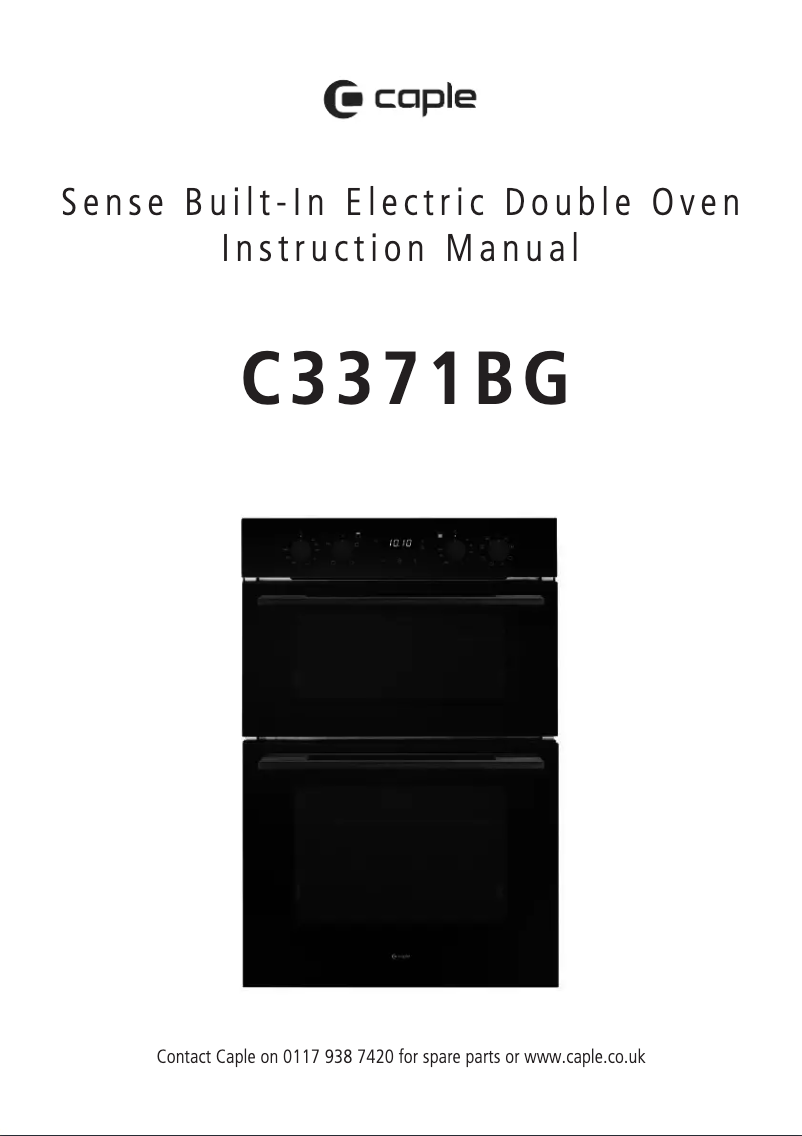 Page 1 de la notice Manuel utilisateur Caple C3371BG