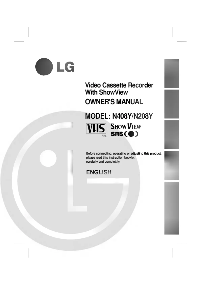 Page 1 de la notice Manuel utilisateur LG N208Y