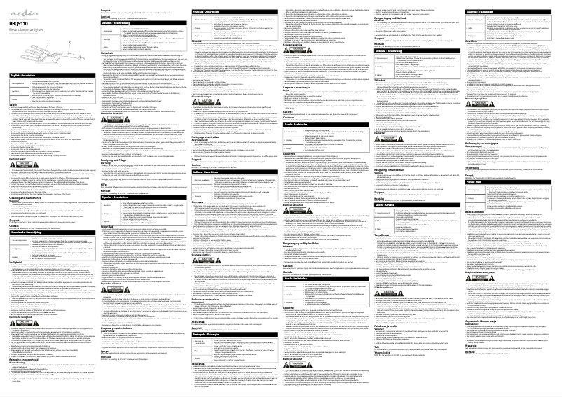 Page 1 de la notice Manuel utilisateur Nedis BBQS110