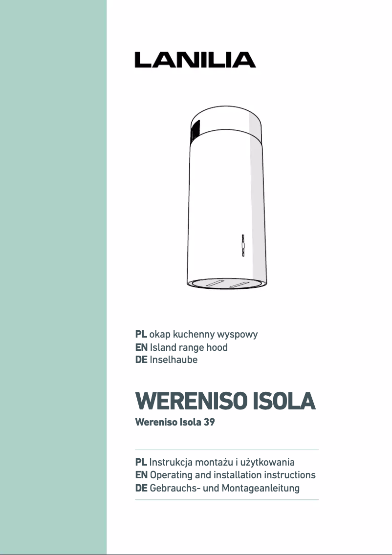 Image de la première page du manuel de l'appareil Wereniso Isola 39