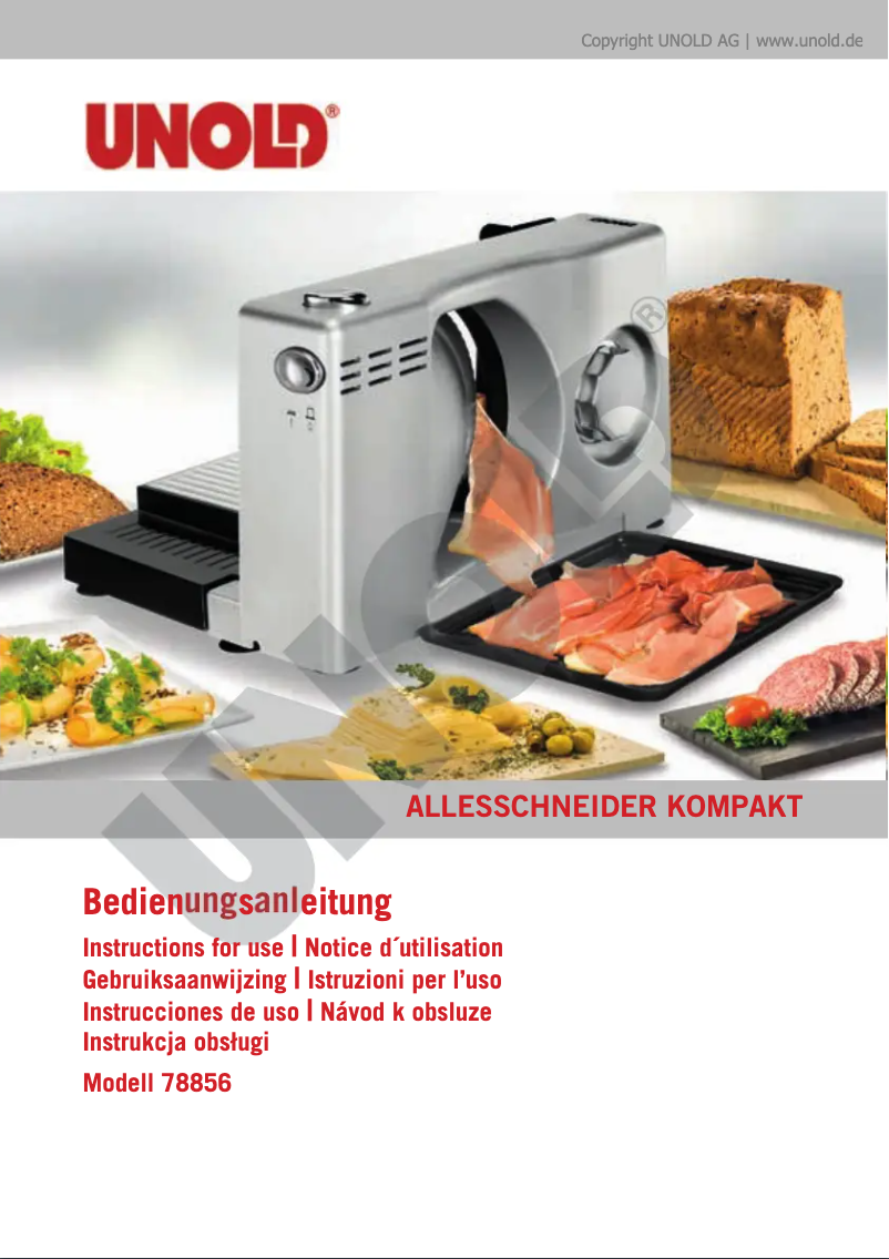 Image de la première page du manuel de l'appareil Kompakt 78856