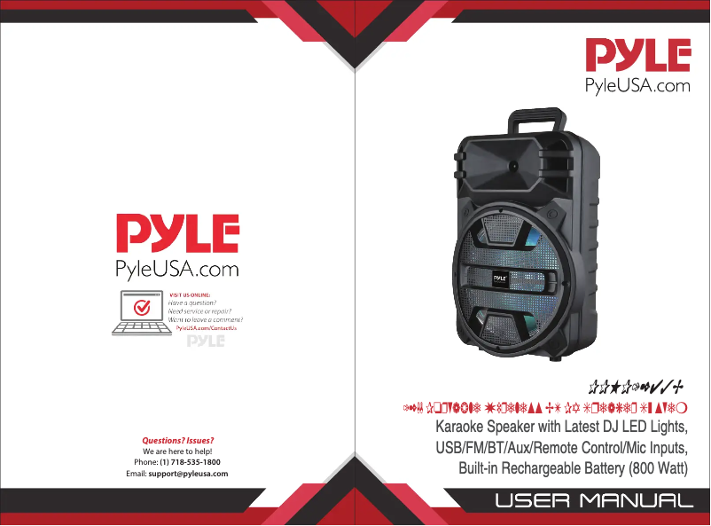 Page n°1 - Manuel utilisateur Pyle CA-PPHP1264A