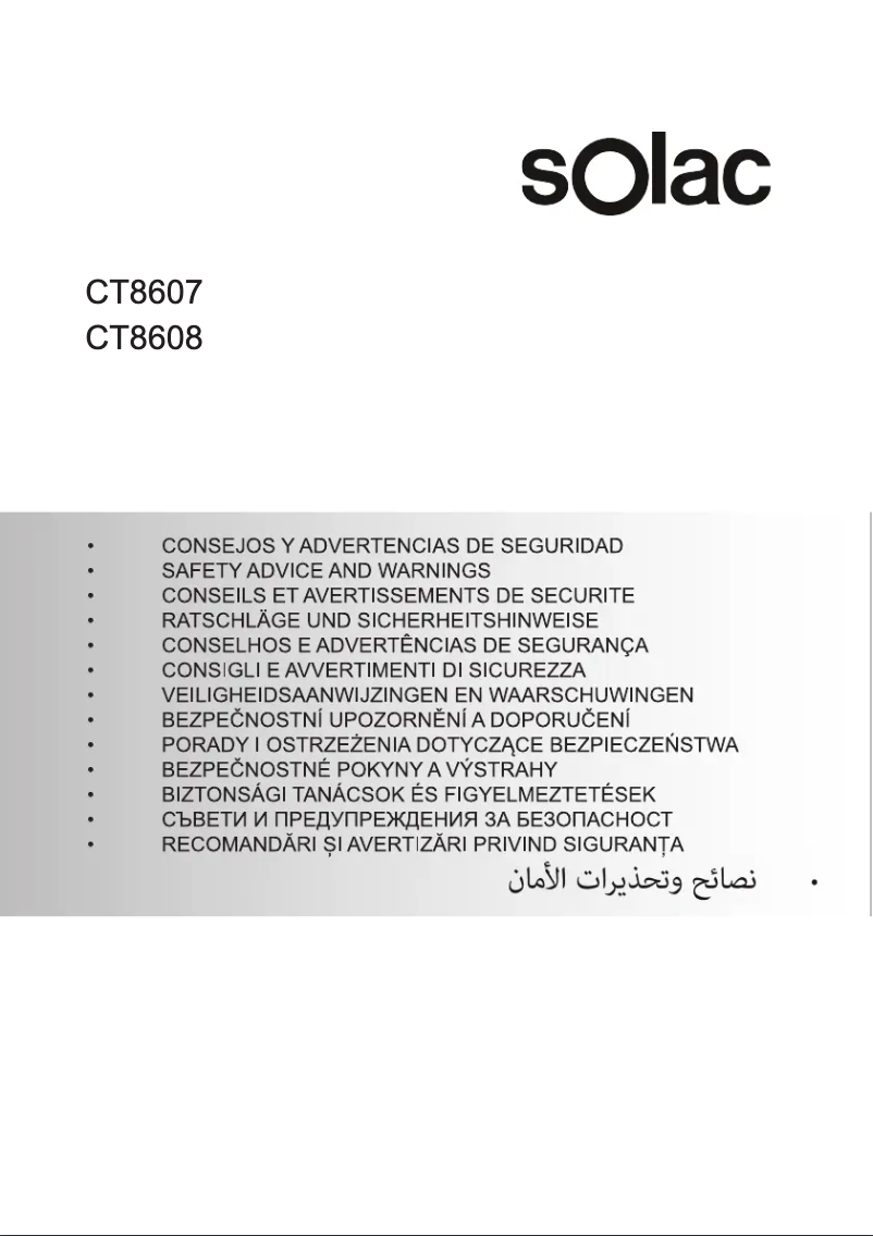 Image de la première page du manuel de l'appareil CT8607