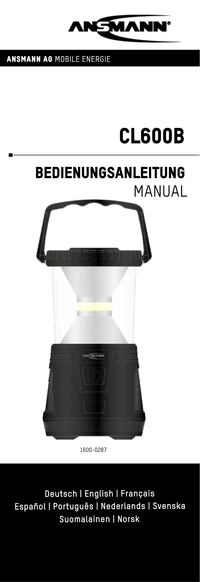 Image de la première page du manuel de l'appareil CL600B