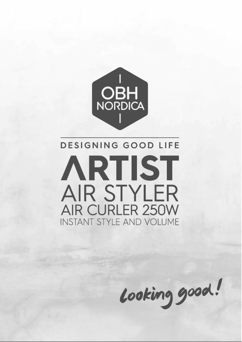 Page 1 de la notice Manuel utilisateur OBH Nordica Artist Air Curler 250W 3541