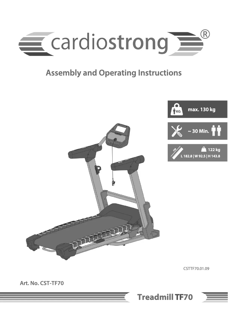 Image de la première page du manuel de l'appareil TF70