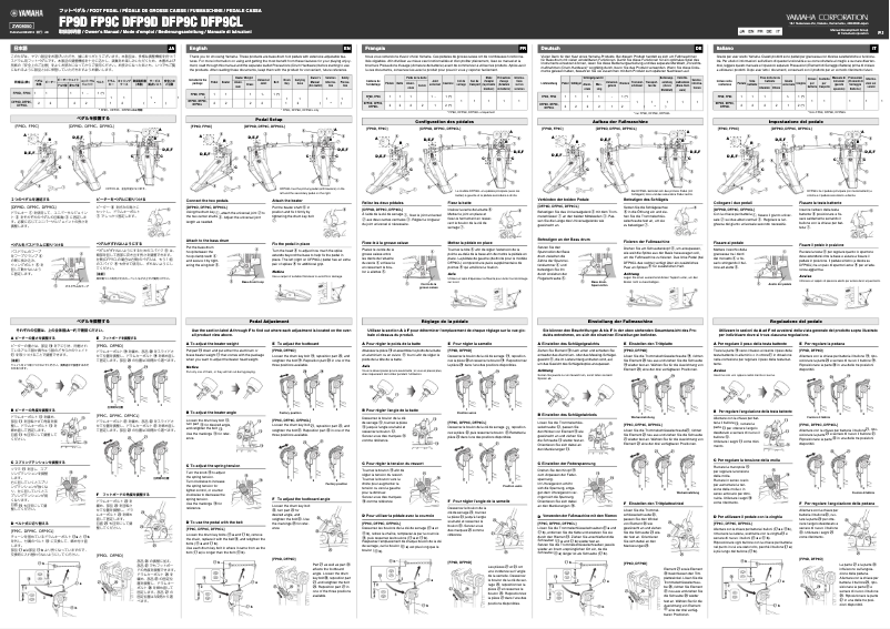 Página 1 del manual Manual de usuario Yamaha DFP9CL
