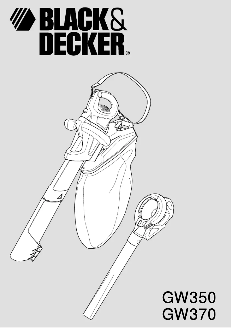 Page 1 de la notice Manuel utilisateur Black & Decker GW370