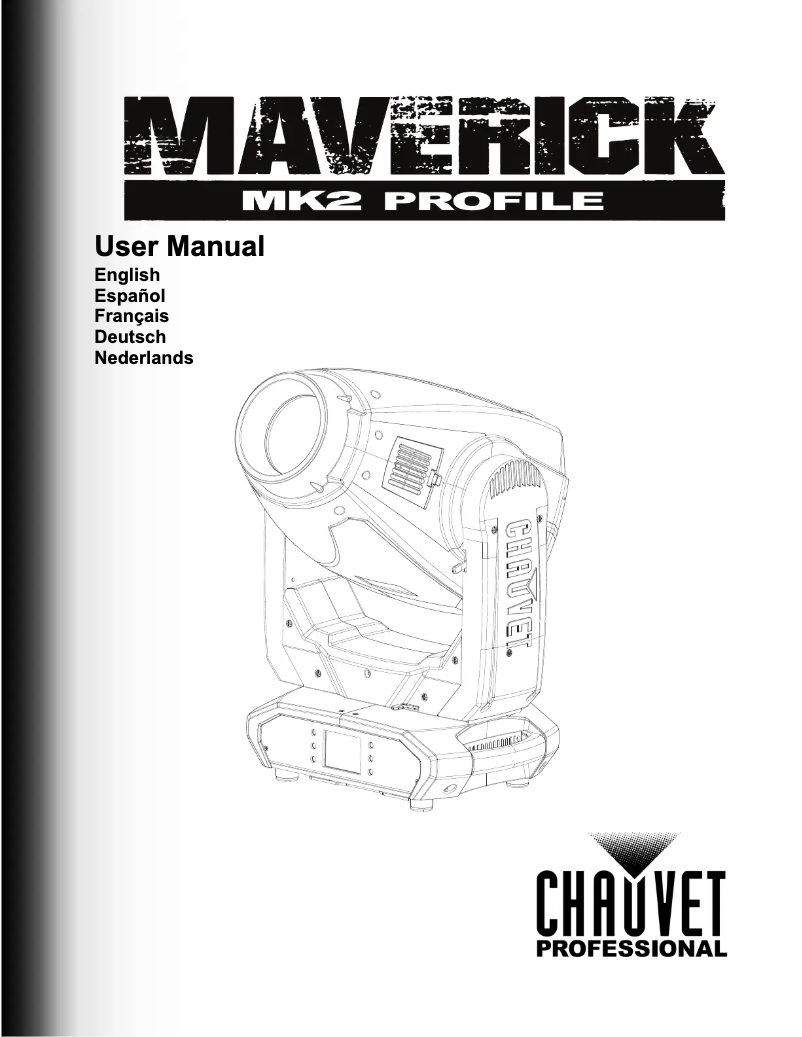 Page 1 de la notice Manuel utilisateur Chauvet Maverick MK2 Profile