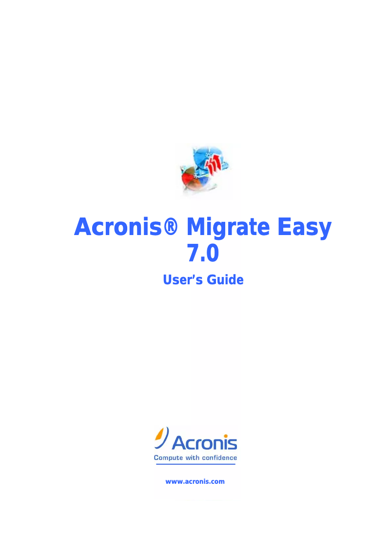 Image de la première page du manuel de l'appareil Migrate Easy 7.0