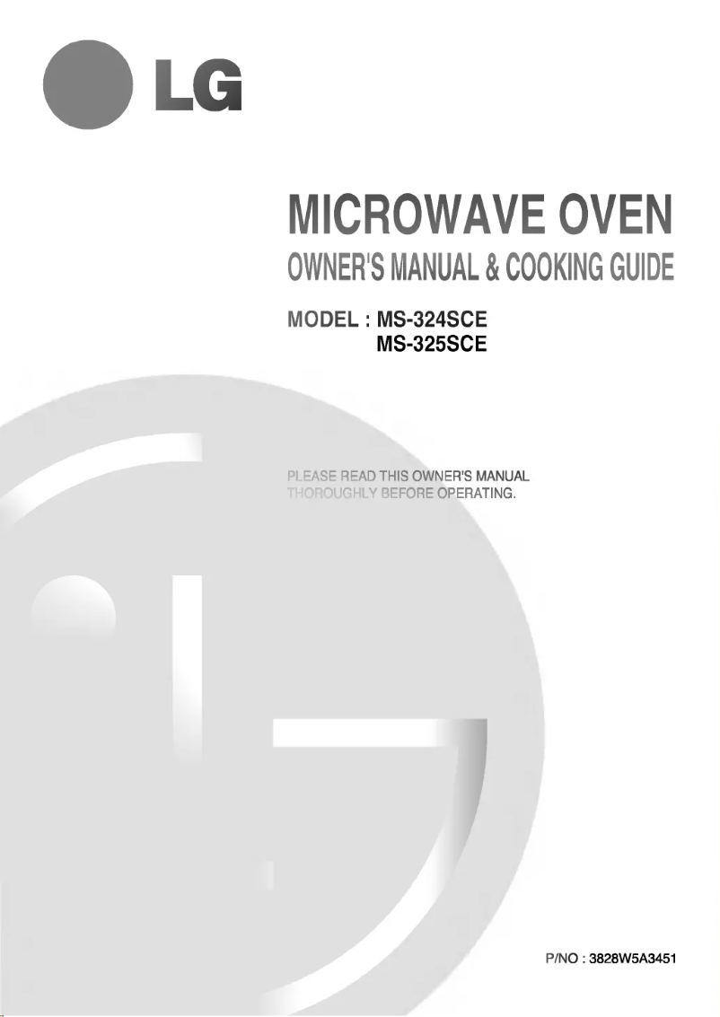 Page n°1 - Manuel utilisateur LG MS-325SCE