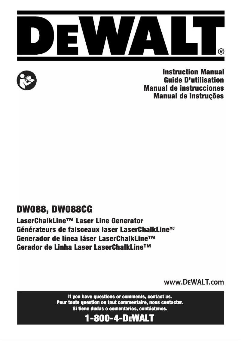 Page n°1 - Manuel utilisateur DeWalt DW515