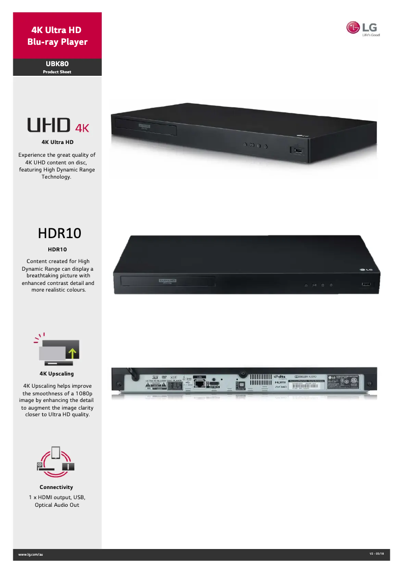 Image de la première page du manuel de l'appareil UBK80