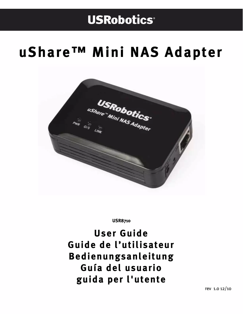 Page n°1 - Manuel utilisateur USRobotics USR8710