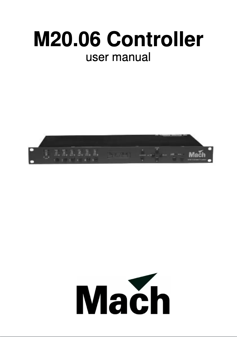 Page 1 de la notice Manuel utilisateur Martin M20.06