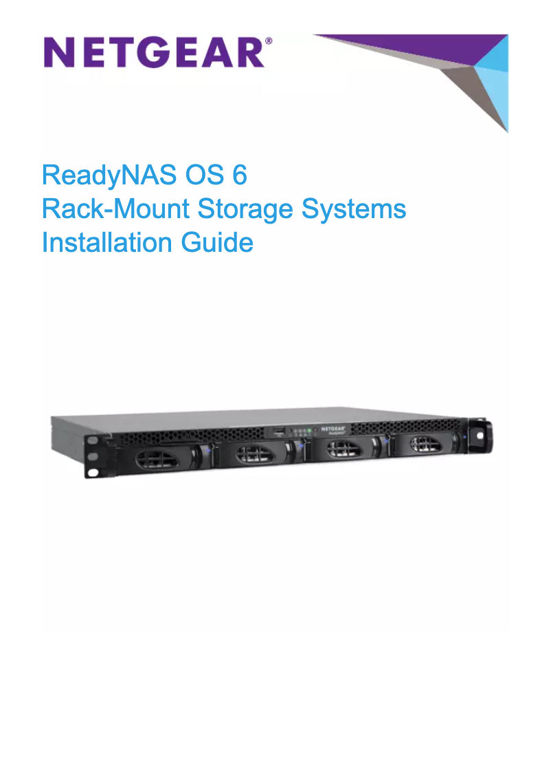 Página 1 del manual Manual de usuario Netgear ReadyNAS RN21243E