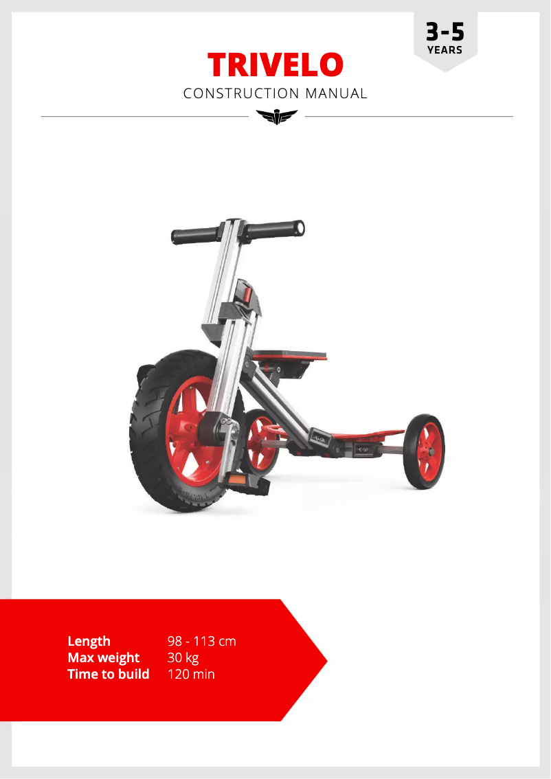 Page 1 de la notice Manuel utilisateur Infento Junior Kit Trivelo