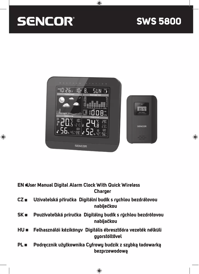 Image de la première page du manuel de l'appareil SWS 5800