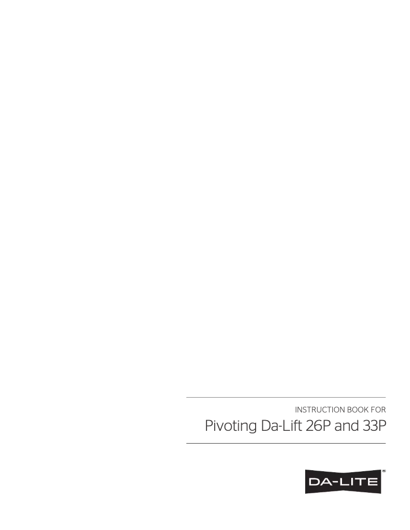Image de la première page du manuel de l'appareil Da-Lift 8142E