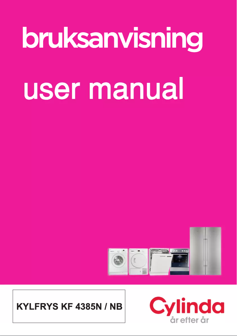 Page 1 de la notice Manuel utilisateur Cylinda KF 4385N