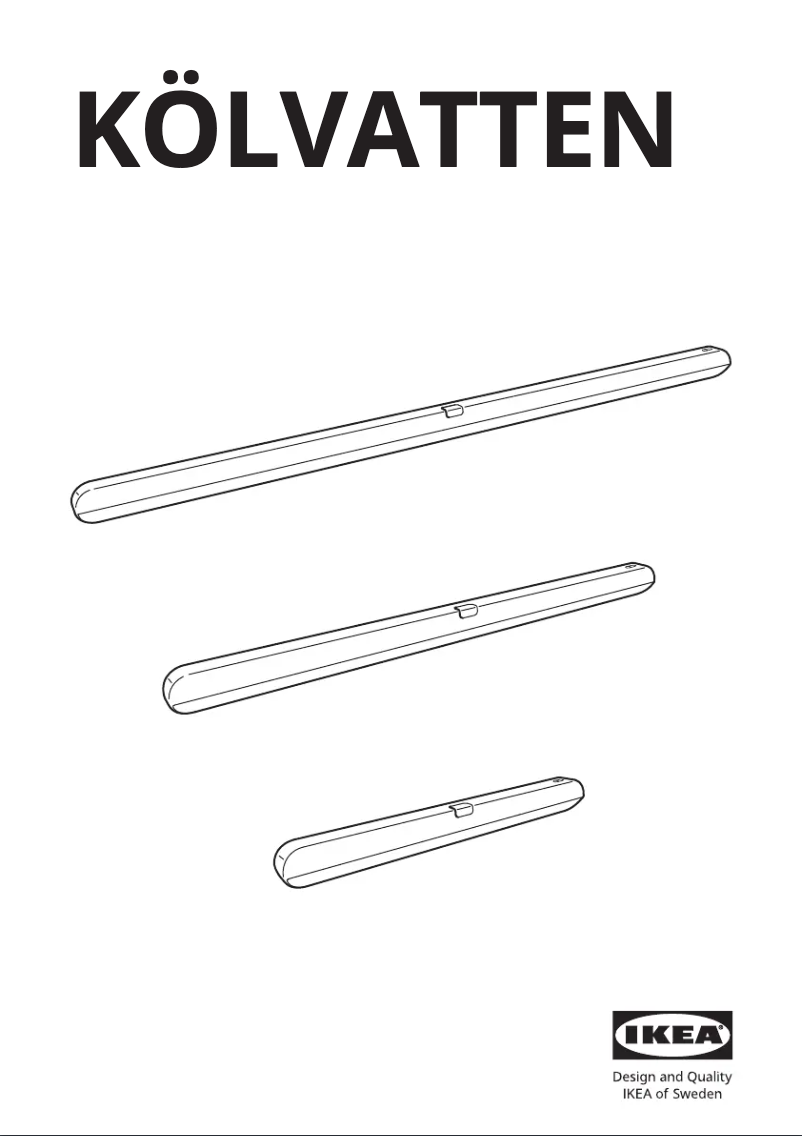Page 1 de la notice Manuel utilisateur Ikea KÖLVATTEN 005.941.76