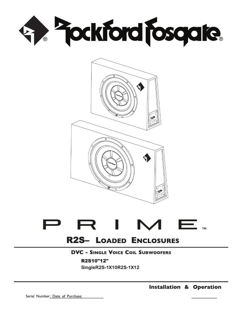 Image de la première page du manuel de l'appareil Prime R2S-1X10
