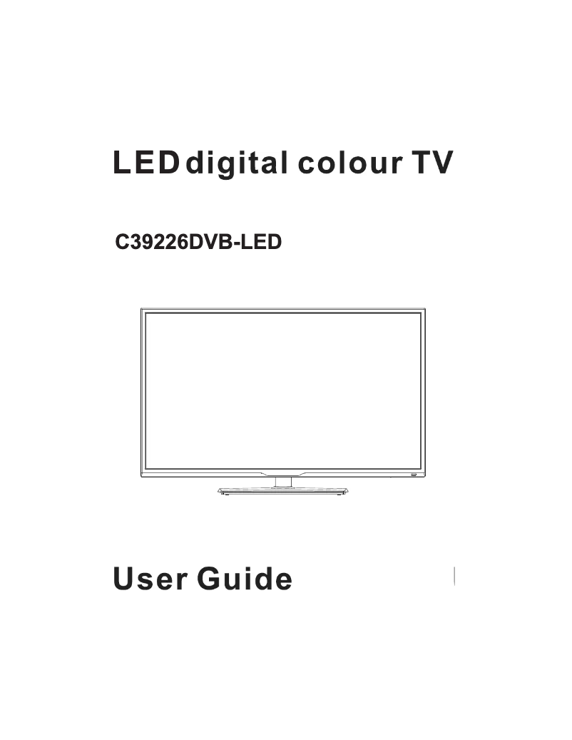 Imagen de la primera página del manual del dispositivo C39226DVB