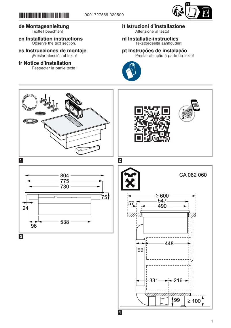 Imagen de la primera página del manual del dispositivo CV282111